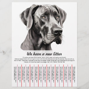 Welpen zum Verkauf Flyer Vorlagen