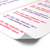 Welpen zum Verkauf Plakat mit QR-Code rot (Ecke)