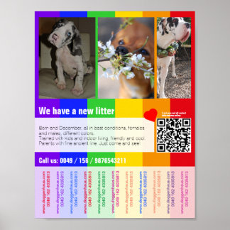 Welpen zum Verkauf Poster