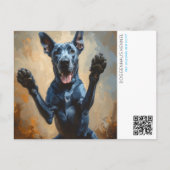 Welpenankündigung Postkarte (Vorderseite)