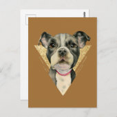 "Welpenaugen" Grubengewächse Wasserfarbenmalerei 3 Postkarte (Vorne/Hinten)