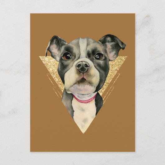 "Welpenaugen" Grubengewächse Wasserfarbenmalerei 3 Postkarte (Vorderseite)