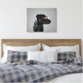 Welpenbrille Leinwanddruck (Insitu (Schlafzimmer))