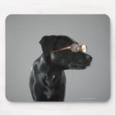 Welpenbrille Mousepad (Vorne)