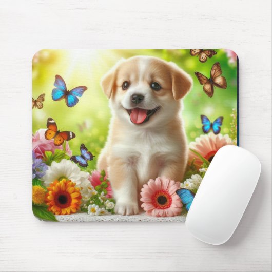 Welpendesigns Mousepad (Mit Mouse)