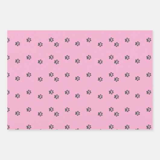 Welpendrucke 2025 geschenkpapier set (Vorderseite)