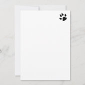 Welpendusche Niedliche Personalisierte Hunde Adopt Einladung (Rückseite)