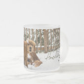 Welpenferien Weihnachten Tasse - Golden Retriever (VorderseiteRechts)