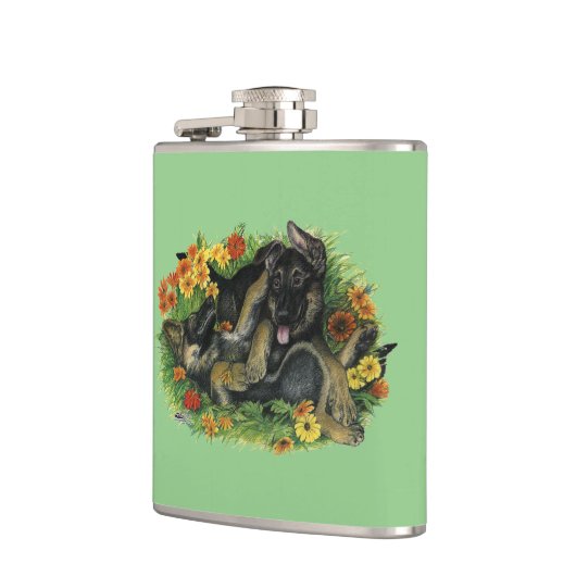 Welpengarten Flachmann (Links)