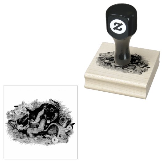 Welpengarten Gummistempel (Stempel)