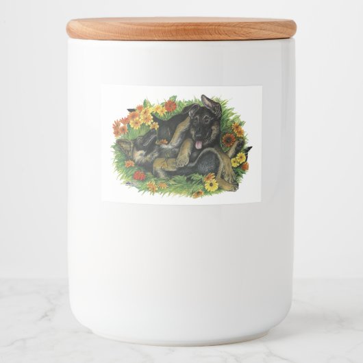 Welpengarten Lebensmitteletikett (Vorderseite)