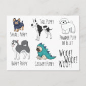 Welpengedicht Postkarte (Vorderseite)