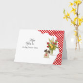 Welpenhalter-Karte Karte (Gelbe Blume)