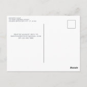 Welpenhühner Moderne Babydusche Postkarte (Rückseite)