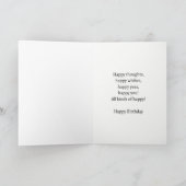 Welpenhund 7. Geburtstag Karte (Innenseite)
