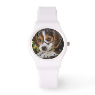 Welpenhund-Beagle Armbanduhr