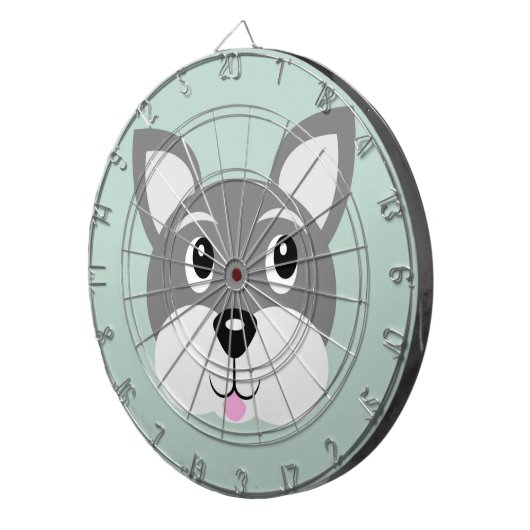 Welpenhund Dartscheibe (Vorderseite rechts)