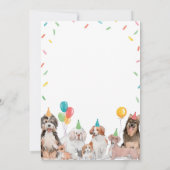 Welpenhund Geburtsdatum Uhrzeit Kapselausweis Dankeskarte (Rückseite)