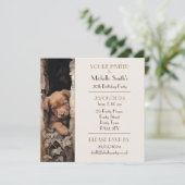 Welpenhund Geburtstagsparty Einladung (Stehend Vorderseite)