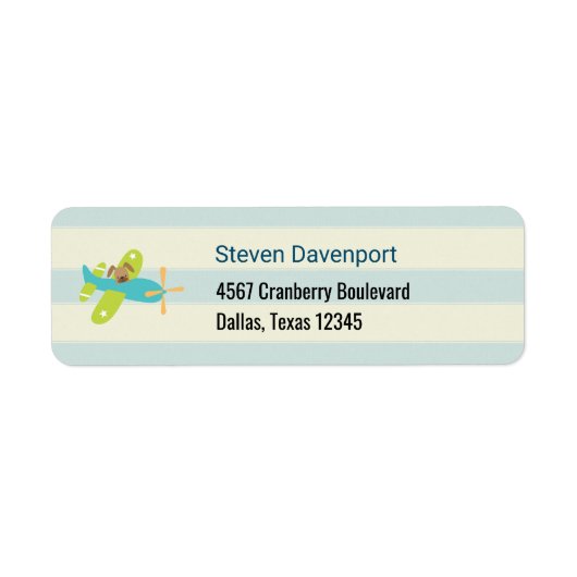 Welpenhund in einem Spielzeugflugzeug Niedlich (Vorne)