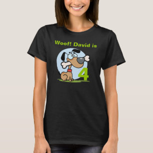 Welpenhund individuell anpassbarer Geburtstags-T - T-Shirt