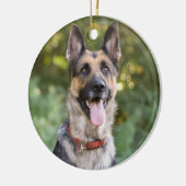 Welpenhund Keramik Ornament (Links)