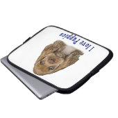 Welpenhund Laptopschutzhülle (Vorne Knopf)