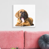 Welpenhund Leinwanddruck (Insitu (Wohnzimmer))