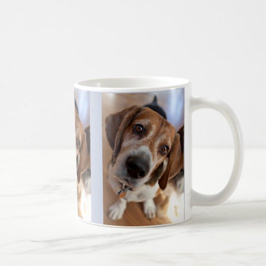 Welpenhund Lover 3 Benutzerdefinierte Foto Kaffeetasse (Rechts)
