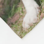 Welpenhund Lover 4 Fotos Name & Monogramm Custom Fleecedecke (Ecke)
