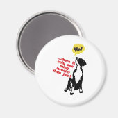 Welpenhund Magnet (Vorderseite/Rückseite)