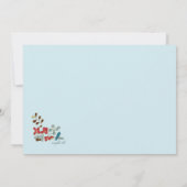 Welpenhund mit Brille Babydusche Einladung (Rückseite)