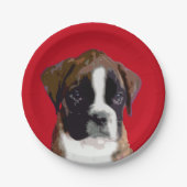 Welpenhund Pappteller (Vorderseite)