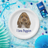 Welpenhund Pappteller (Party)