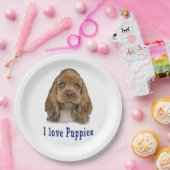 Welpenhund Pappteller (Party)