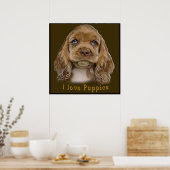 Welpenhund Poster (Küche)