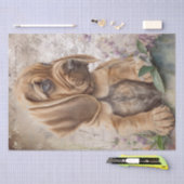 Welpenhund Seidenpapier (Handwerk)