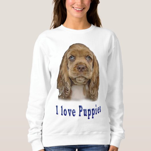 Welpenhund Sweatshirt (Vorderseite)