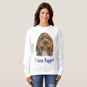 Welpenhund Sweatshirt (Vorne ganz)