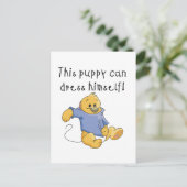 Welpenkleidung - Hemden und Geschenke Postkarte (Stehend Vorderseite)