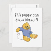 Welpenkleidung - Hemden und Geschenke Postkarte (Vorne/Hinten)