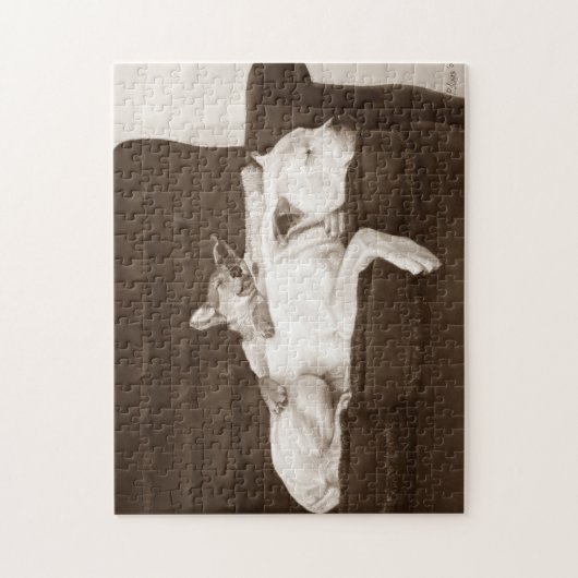 Welpenkuscheltier Puzzle (Vertikal)