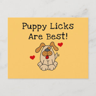 Welpenlicks sind die besten Hemden und Geschenke Postkarte
