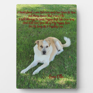 Welpenliebe Fotoplatte