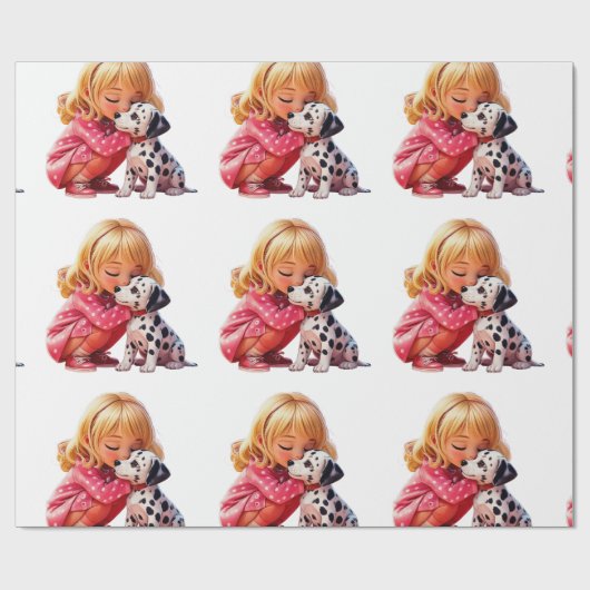 Welpenliebe Geschenkpapier (Flach)