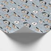 Welpenliebe Hunde Geschenkpapier (Ecke)