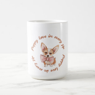 Welpenliebe in jedem Schluck Süße Hundeliebhaber Kaffeetasse