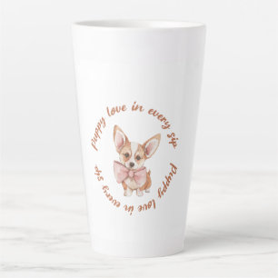 Welpenliebe in jedem Schluck Süße Hundeliebhaber Milchtasse