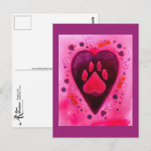 "Welpenliebe" Postkarte (Vorne/Hinten)