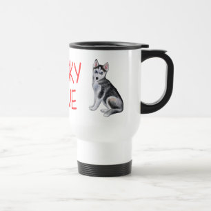 Welpenliebhaber Süßer Sibirischer Husky Reisebecher